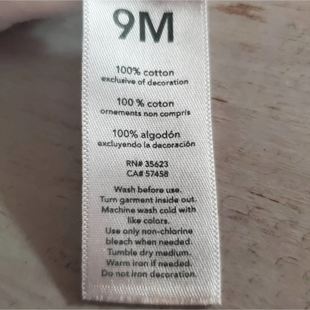 Carter's White Bodysuit Dress 9 Month